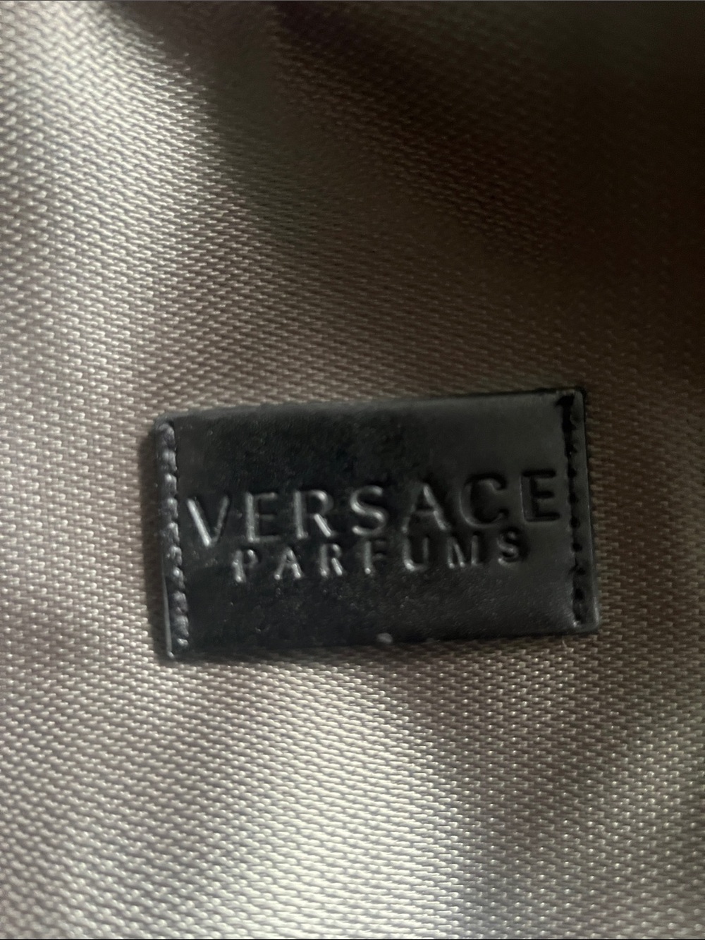 AUTHENTIC VERSACE PARFUMS COLLECTION ARMY GREEN AND BLACK WEEKEND DUFFEL